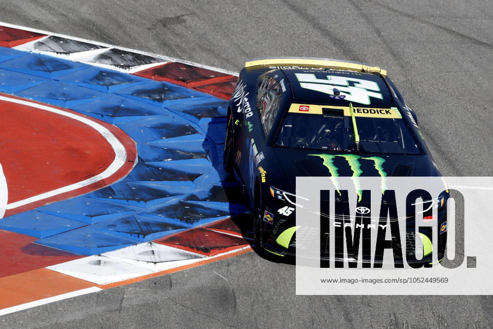 CHARLOTTE, NC - OCTOBER 13: Tyler Reddick ( 45 23XI Racing Monster Energy Toyota) drives into turn 16 during the running of the NASCAR, Motorsport, USA Cup Series Bank of America ROVAL 400 on October 13, 2024 at Charlotte Motor Speedway in Charlotte, NC. (Photo by Jeff Robinson Icon Sportswire) AUTO: OCT 13 NASCAR Cup Series Bank of America ROVAL 400 Icon241013600400