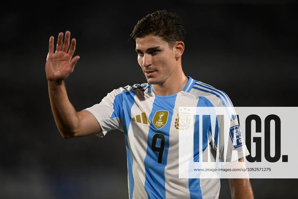 Julian Alvarez of Argentina celebrates during the FIFA World Cup, WM, Weltmeisterschaft, Fussball 2026 South American Qualifier match between Argentina and Bolivia at Estadio Mas Monumental Antonio Vespucio Liberti on October 15, 2024 in Buenos Aires, Argentina. Photo by D.Halisz SFSI Argentina v Bolivia - FIFA World Cup 2026 Qualifier