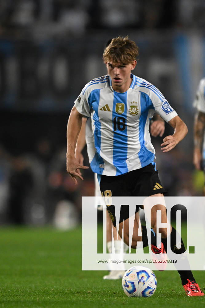 Nico Paz of Argentina during the FIFA World Cup, WM, Weltmeisterschaft, Fussball 2026 South American Qualifier match between Argentina and Bolivia at Estadio Mas Monumental Antonio Vespucio Liberti on October 15, 2024 in Buenos Aires, Argentina. Photo by D.Halisz SFSI Argentina v Bolivia - FIFA World Cup 2026 Qualifier