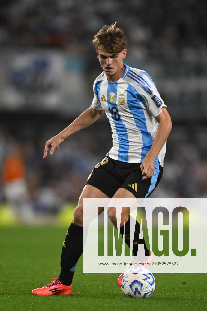 Nico Paz of Argentina during the FIFA World Cup, WM, Weltmeisterschaft, Fussball 2026 South American Qualifier match between Argentina and Bolivia at Estadio Mas Monumental Antonio Vespucio Liberti on October 15, 2024 in Buenos Aires, Argentina. Photo by D.Halisz SFSI Argentina v Bolivia - FIFA World Cup 2026 Qualifier