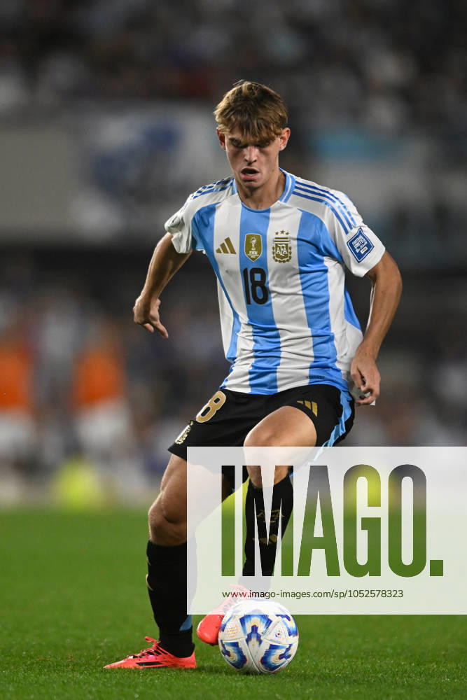 Nico Paz of Argentina during the FIFA World Cup, WM, Weltmeisterschaft, Fussball 2026 South American Qualifier match between Argentina and Bolivia at Estadio Mas Monumental Antonio Vespucio Liberti on October 15, 2024 in Buenos Aires, Argentina. Photo by D.Halisz SFSI Argentina v Bolivia - FIFA World Cup 2026 Qualifier