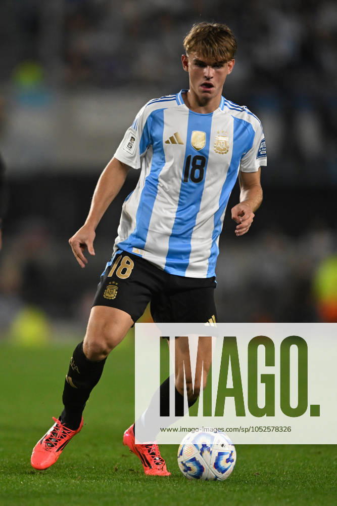 Nico Paz of Argentina during the FIFA World Cup, WM, Weltmeisterschaft, Fussball 2026 South American Qualifier match between Argentina and Bolivia at Estadio Mas Monumental Antonio Vespucio Liberti on October 15, 2024 in Buenos Aires, Argentina. Photo by D.Halisz SFSI Argentina v Bolivia - FIFA World Cup 2026 Qualifier