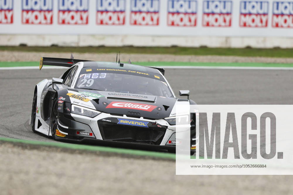 Hockenheim, Deutschland 18.-20. Oktober 2024: ADAC GT Masters Finale - Hockenheimring 2024 Im Bild: Sandro Holzem Juliano Holzem (Land Motorsport Audi R8 LMS Evo II) Hockenheimring Baden Württemberg