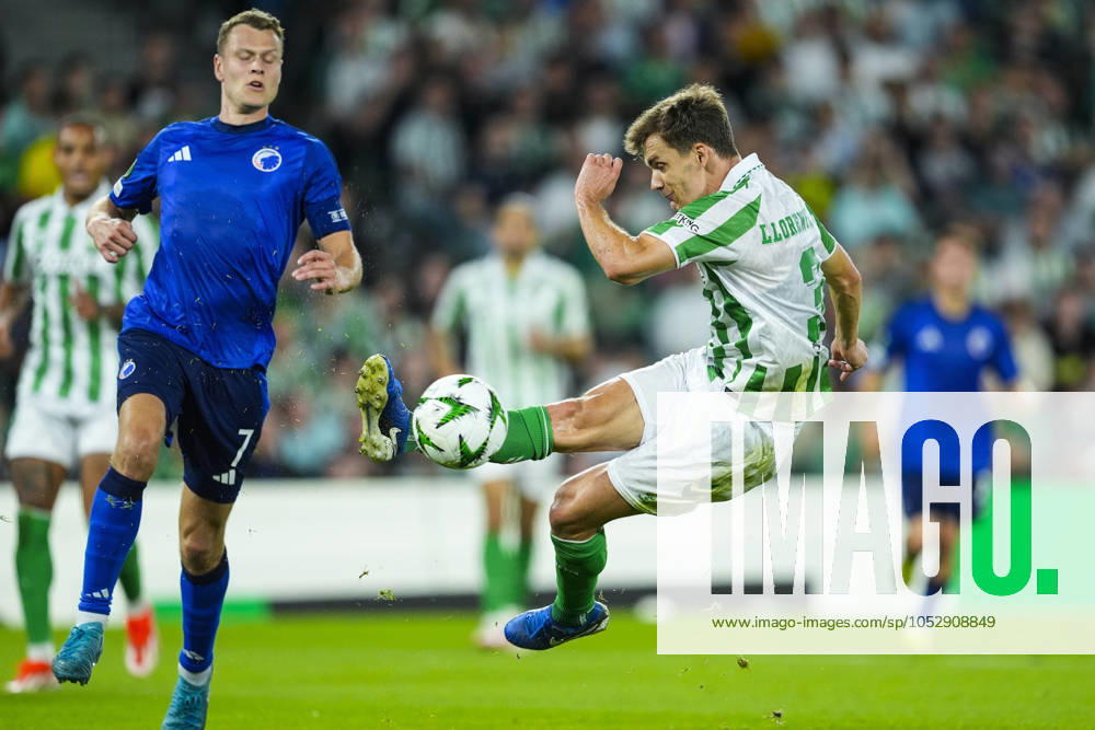 Diego Llorente of Real Betis in action during the UEFA Conference League, football match played between Real Betis and FC Copenhague at Benito Villamarin stadium on October 24, 2024, in Sevilla, Spain. Sevilla SPAIN - ZUMAa181 20241024_zaa_a181_200
