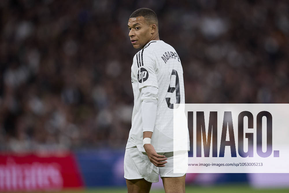 Kylian Mbappe of Real Madrid CF during La Liga football match between Real Madrid CF v FC Barcelona, Barca at Santiago Bernabeu Stadium in Madrid, Spain, October 26, 2024 Madrid Spain - ZUMAa206 20241026_zsp_a206_119
