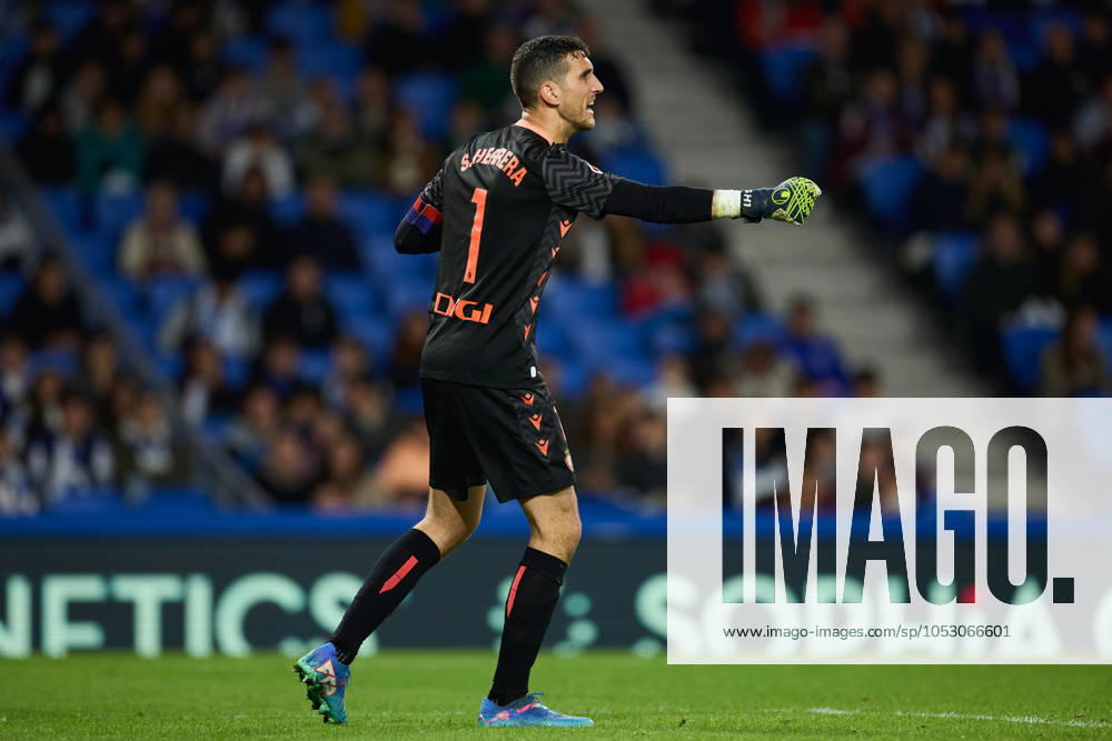 Sergio Herrera of CA Osasuna reacts during the LaLiga EA Sports match between Real Sociedad and CA Osasuna at Reale Arena on October 27, 2024, in San Sebastian, Spain. San Sebastian SPAIN - ZUMAa181 20241027_zaa_a181_300