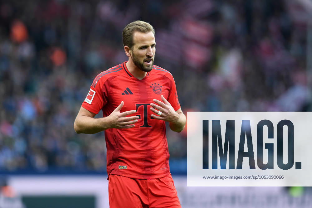 Harry Kane (FC Bayern Muenchen) gestikuliert, gestik waehrend des Spiels der 1. Bundesliga zwischen VfL Bochum 1848 und FC Bayern München, Vonovia Ruhrstadion am 27. October 2024 in Bochum, Deutschland. (Foto von Ralf Treese DeFodi Images) +++ Harry Kane (FC Bayern Muenchen) gestures during the Bundesliga match between VfL Bochum 1848 and FC Bayern München at Vonovia Ruhrstadion on October 27, 2024 in Bochum, Germany. (Photo by Ralf Treese DeFodi Images) DFL regulations prohibit any use of photographs as image sequences and or quasi-video. not used in POL SRB CRO FRA GBR NED ITA USA Defodi-521_BOCFCB20241027_102