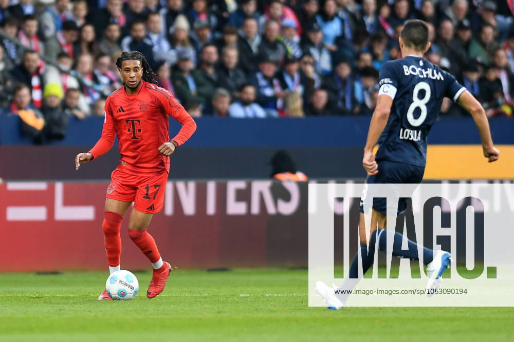 Michael Olise (FC Bayern Muenchen) in Aktion, am Ball, Einzelaktion waehrend des Spiels der 1. Bundesliga zwischen VfL Bochum 1848 und FC Bayern München, Vonovia Ruhrstadion am 27. October 2024 in Bochum, Deutschland. (Foto von Ralf Treese DeFodi Images) +++ Michael Olise (FC Bayern Muenchen) controls the ball during the Bundesliga match between VfL Bochum 1848 and FC Bayern München at Vonovia Ruhrstadion on October 27, 2024 in Bochum, Germany. (Photo by Ralf Treese DeFodi Images) DFL regulations prohibit any use of photographs as image sequences and or quasi-video. not used in POL SRB CRO FRA GBR NED ITA USA Defodi-521_BOCFCB20241027_123