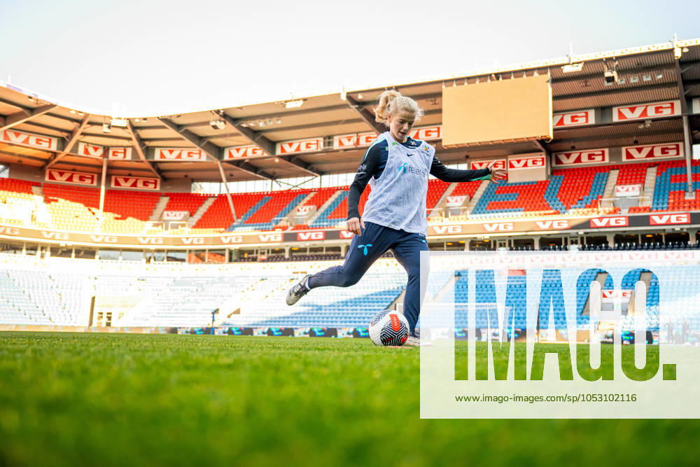Justine Kielland of the Norwegian women s national football team during a training session on October 28, 2024 in Oslo. Photo: Vegard Grott BILDBYRAN kod VG VG0682 bbeng fotboll football soccer fotball norge norway women dam UEFA EURO, EM, Europameisterschaft,Fussball Qualifier, EM, Europameisterschaft em-kvalifisering kvinner em-kvalik em-kval träning practice training trening
