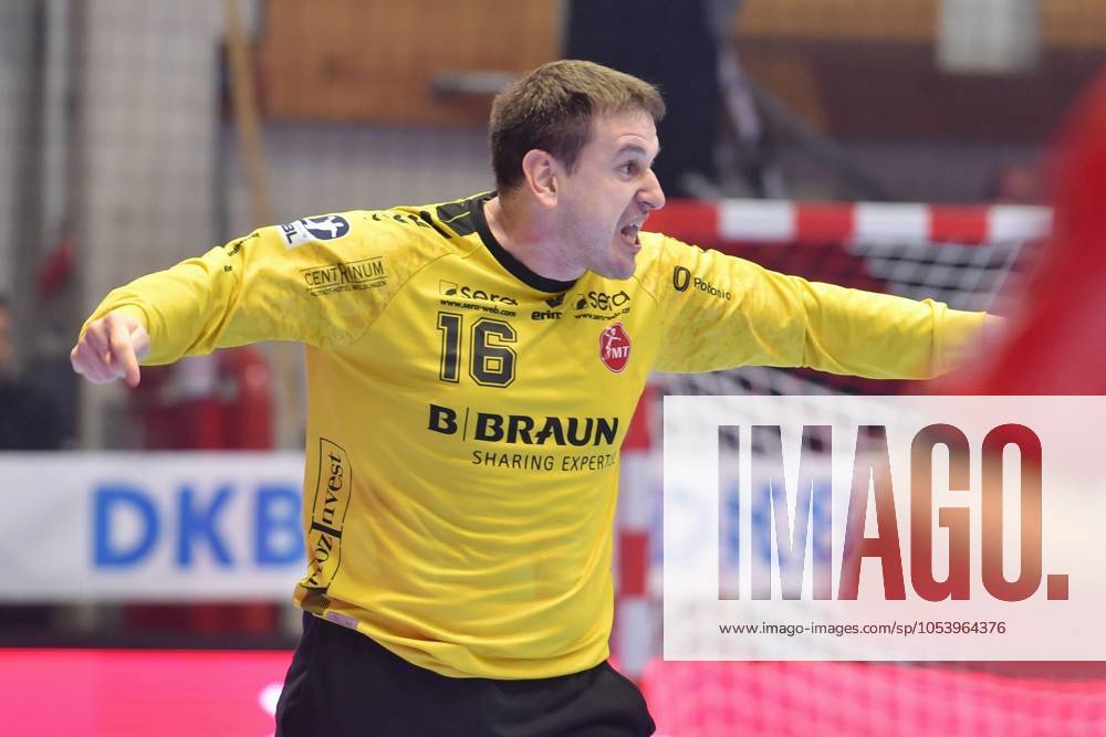 Jubel bei Nebojsa Simic (Torwart MT Melsungen 16) , GER, MT Melsungen - SC Magdeburg, Handball, 1. Bundesliga, 10. Spieltag, Saison 2024 2025, 16.11.2024, GER, MT Melsungen - SC Magdeburg, Handball, 1. Bundesliga, 10. Spieltag, Saison 2024 2025, 16.11.2024 Kassel