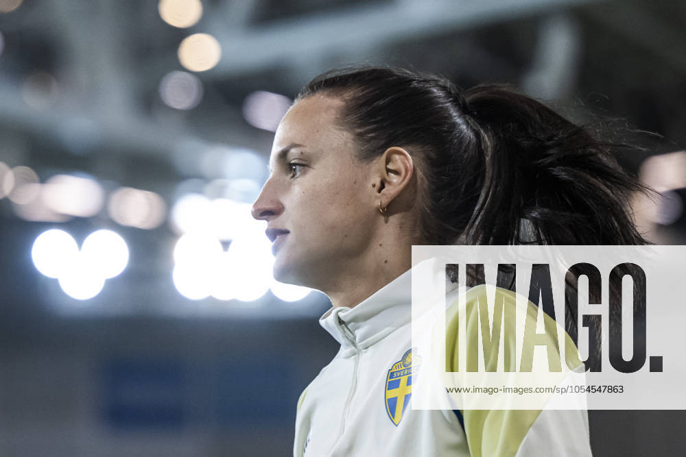 Nathalie Björn of the Swedish women s national football team during a training session on December 2, 2024 in Stockholm. Photo: Maxim Thorà BILDBYRAN kod MT MT0701 fotboll football soccer fotball em-kval kval uefa womens EURO Qualifier, EM, Europameisterschaft qualifier träning practice training sverige sweden dam bbeng