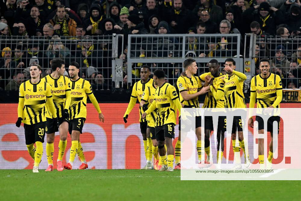 DORTMUND - Sehrou Guirassy of Borussia Dortmund celebrates the 1-1 during the UEFA Champions league match between Borussia Dortmund and FC Barcelona, Barca at the Signal Iduna Park on Dec. 11, 2024 in Dortmund, Germany. ANP Hollandse Hoogte UEFA Champions League 2024 25 League phase 6 2024 25 ANPxSportx xGerritxvanxKeulenxIVx 515491232 originalFilename: 515491232