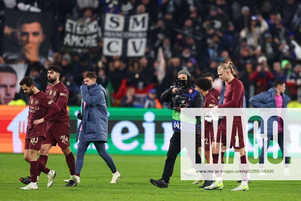 Erling Haland of Manchester City walks off at full time Juventus v Manchester City, UEFA Champions League, Group Stage, Football, Allianz Stadium, Turin, Italy - 11 Dec 2024