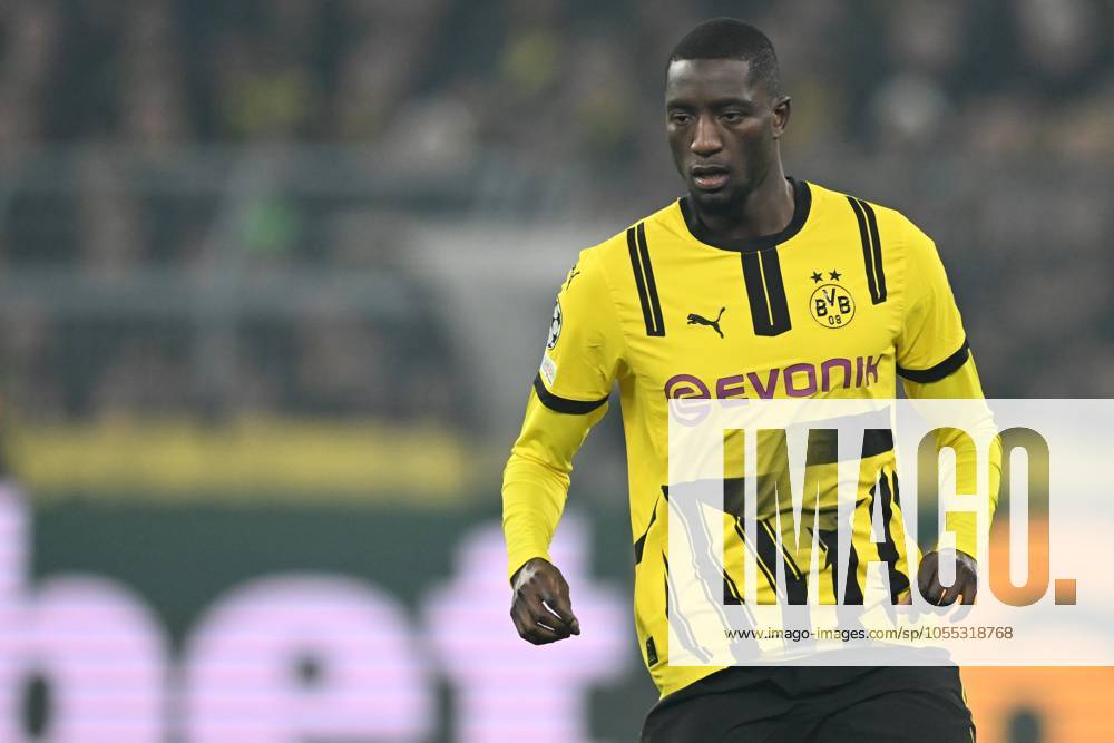 DORTMUND - Sehrou Guirassy of Borussia Dortmund during the UEFA Champions league match between Borussia Dortmund and FC Barcelona, Barca at the Signal Iduna Park on Dec. 11, 2024 in Dortmund, Germany. ANP Hollandse Hoogte UEFA Champions League 2024 25 League phase 6 2024 25 ANPxSportx xGerritxvanxKeulenxIVx 515702321 originalFilename: 515702321