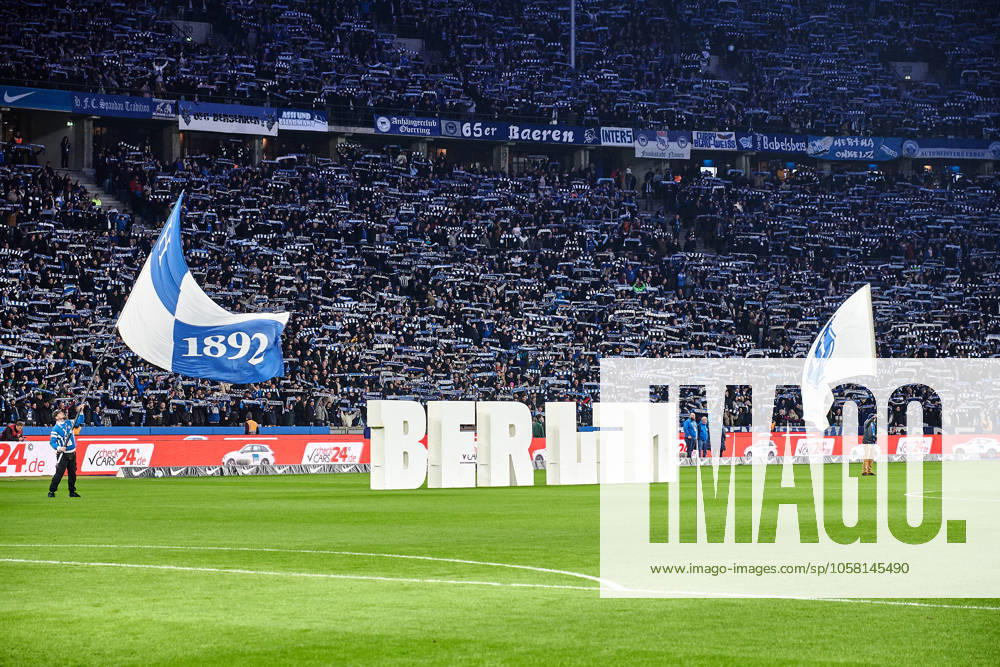 Stimmungsbild Olympiastadion Berlin, GER, Hertha BSC vs. Hamburger SV (HSV), Fussball Herren, 2. Bundesliga, Saison 2024 2025, 19. Spieltag, 25.01.2025 (DFL REGULATIONS PROHIBIT ANY USE OF PHOTOGRAPHS AS IMAGE SEQUENCES AND OR QUASI - VIDEO). GER, Hertha BSC vs. Hamburger SV (HSV), Fussball Herren, 2. Bundesliga, Saison 2024 2025, 19. Spieltag, 25.01.2025 Berlin