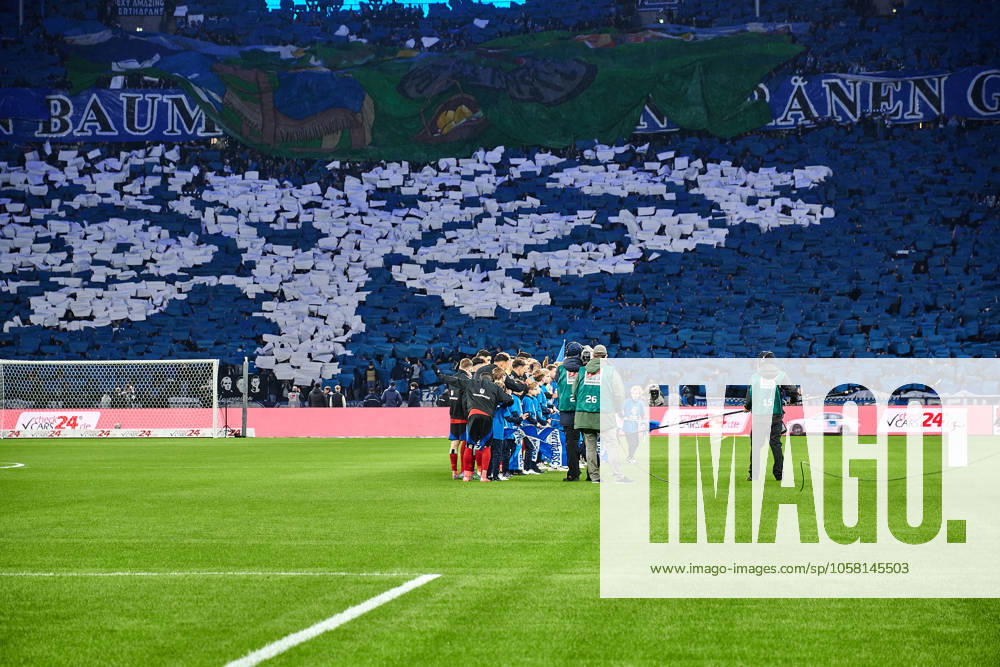 Stimmungsbild Olympiastadion Berlin, Spielereinlauf, GER, Hertha BSC vs. Hamburger SV (HSV), Fussball Herren, 2. Bundesliga, Saison 2024 2025, 19. Spieltag, 25.01.2025 (DFL REGULATIONS PROHIBIT ANY USE OF PHOTOGRAPHS AS IMAGE SEQUENCES AND OR QUASI - VIDEO). GER, Hertha BSC vs. Hamburger SV (HSV), Fussball Herren, 2. Bundesliga, Saison 2024 2025, 19. Spieltag, 25.01.2025 Berlin