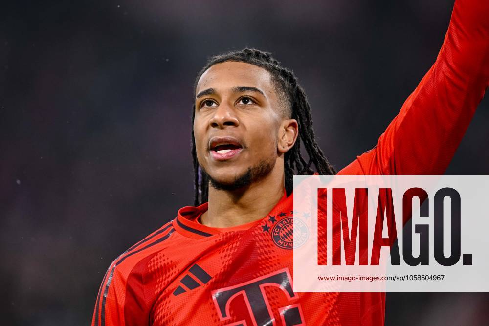 Michael Olise (FC Bayern Muenchen) gestikuliert, gestik waehrend des Spiels der 1. Bundesliga zwischen FC Bayern München und SV Werder Bremen, Allianz Arena am 07. February 2025 in München, Deutschland. (Foto von Harry Langer DeFodi Images) +++ Michael Olise (FC Bayern Muenchen) gestures during the Bundesliga match between FC Bayern München and SV Werder Bremen at Allianz Arena on February 7, 2025 in Munich, Germany. (Photo by Harry Langer DeFodi Images) DFL regulations prohibit any use of photographs as image sequences and or quasi-video. (Photo by Harry Langer DeFodi Images) DFL regulations prohibit any use of photographs as image sequences and or quasi-video. Defodi-541_FCBSVW20250207_304