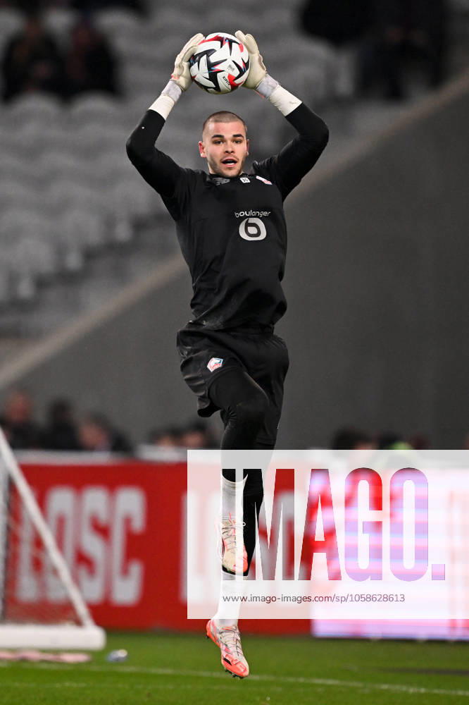 LOSC Lille v Le Havre Athletic Club - Ligue 1 McDonald s 2024 2025 30 Lucas CHEVALIER (losc) during the Ligue 1 McDonald s match between Lille and Le Havre at Stade Pierre Mauroy on February 8, 2025 in Lille, France. Lille France