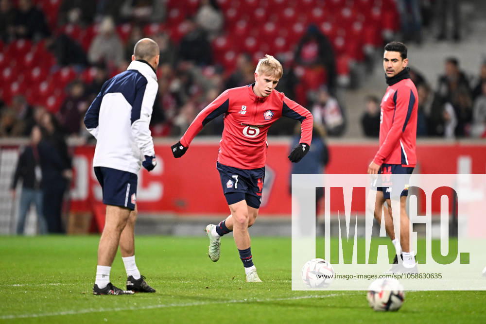 LOSC Lille v Le Havre Athletic Club - Ligue 1 McDonald s 2024 2025 07 Hakon Arnar HARALDSSON (losc) during the Ligue 1 McDonald s match between Lille and Le Havre at Stade Pierre Mauroy on February 8, 2025 in Lille, France. Lille France