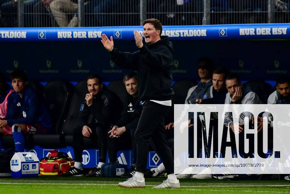 Trainer Merlin Polzin ( HSV ) Deutschland , Hamburg , Volksparkstadion , Fussball , 2 . Bundesliga , Hamburger SV - SV Elversberg