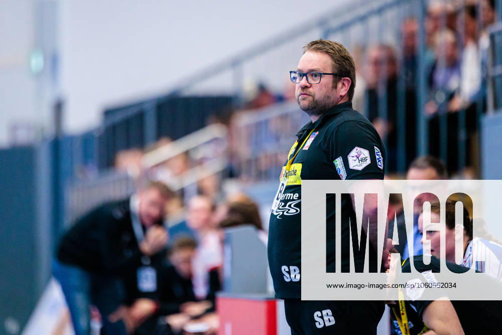 Steffen Birkner (HSG Blomberg-Lippe, Trainer) GER, HSG Blomberg-Lippe vs. HB Ludwigsburg, Handball, 1. Bundesliga Frauen, 21. Spieltag, Spielzeit 2024 2025, 02.04.2025 GER, HSG Blomberg-Lippe vs. HB Ludwigsburg, Handball, 1. Bundesliga Frauen, 21. Spieltag, Spielzeit 2024 2025, 02.04.2025 Blomberg