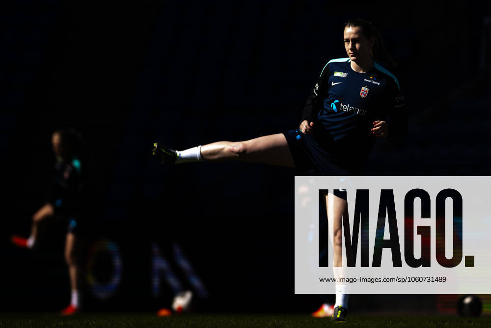 Elisabeth Terland of the Norwegian women s national football team during a training session on April 7, 2025 in Oslo. Photo: Vegard Grott BILDBYRAN kod VG VG0746 bbeng fotboll football soccer fotball norge norway women dam nations league träning practice training trening