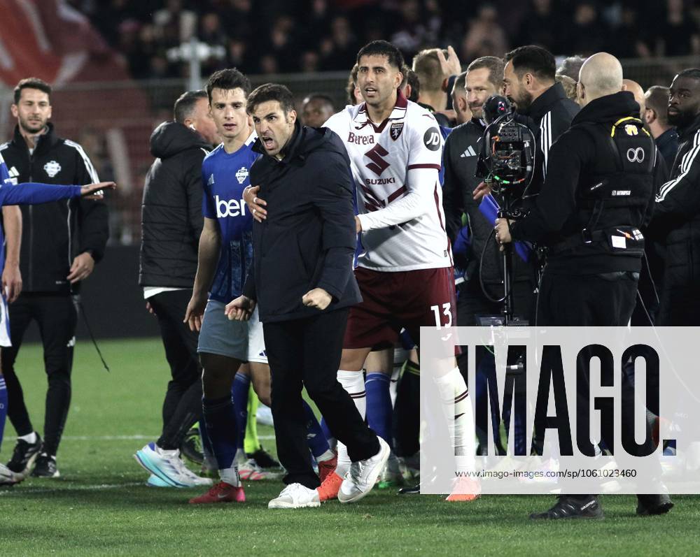 Foto IPP Albano Angilletta Como 13 04 2025 Calcio Campionato di serie A 2024 2025 Como - Torino nella foto: Cesc Fabregas esulta a fine gara Italy Photo Press World Copyright italy ITALY