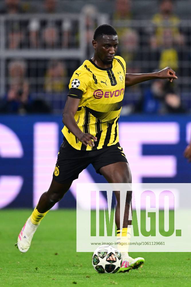 DORTMUND - Serhou Guirassy of Borussia Dortmund during the quarterfinal Champions League match between Borussia Dortmund and FC Barcelona, Barca at Signal Iduna Park stadium on April 15, 2025 in Dortmund, Germany. ANP Hollandse Hoogte Borussia Dortmund v FC Barcelona 2024 25 ANPxSportx xGerritxvanxKeulenxIVx 524786880 originalFilename: 524786880