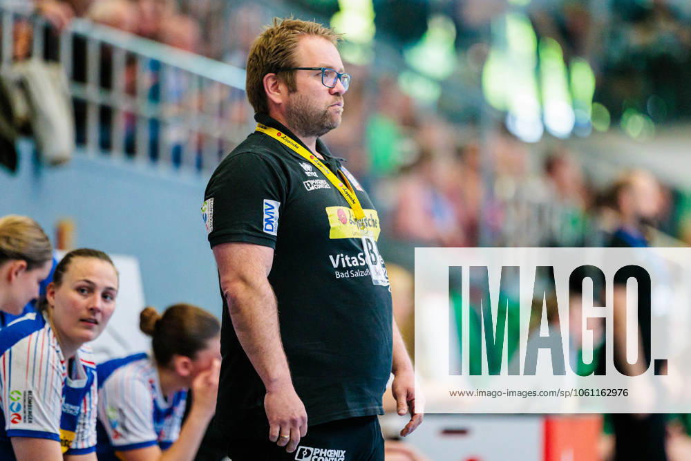 Steffen Birkner (HSG Blomberg-Lippe, Trainer) GER, HSG Blomberg-Lippe vs. VfL Oldenburg, Handball, 1. Bundesliga Frauen, Play-Offs, Viertelfinale, Spiel 1, Spielzeit 2024 2025, 19.04.2025 GER, HSG Blomberg-Lippe vs. VfL Oldenburg, Handball, 1. Bundesliga Frauen, Play-Offs, Viertelfinale, Spiel 1, Spielzeit 2024 2025, 19.04.2025 Blomberg