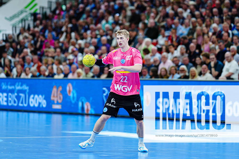 Torben Matzken (TVB Stuttgart, 22) GER, SG Flensburg-Handewitt vs. TVB Stuttgart, Handball, Bundesliga, Spieltag 27, Saison 2024 2025, 26.04.2025 GER, SG Flensburg-Handewitt vs. TVB Stuttgart, Handball, Bundesliga, Spieltag 27, Saison 2024 2025, 26.04.2025 Flensburg
