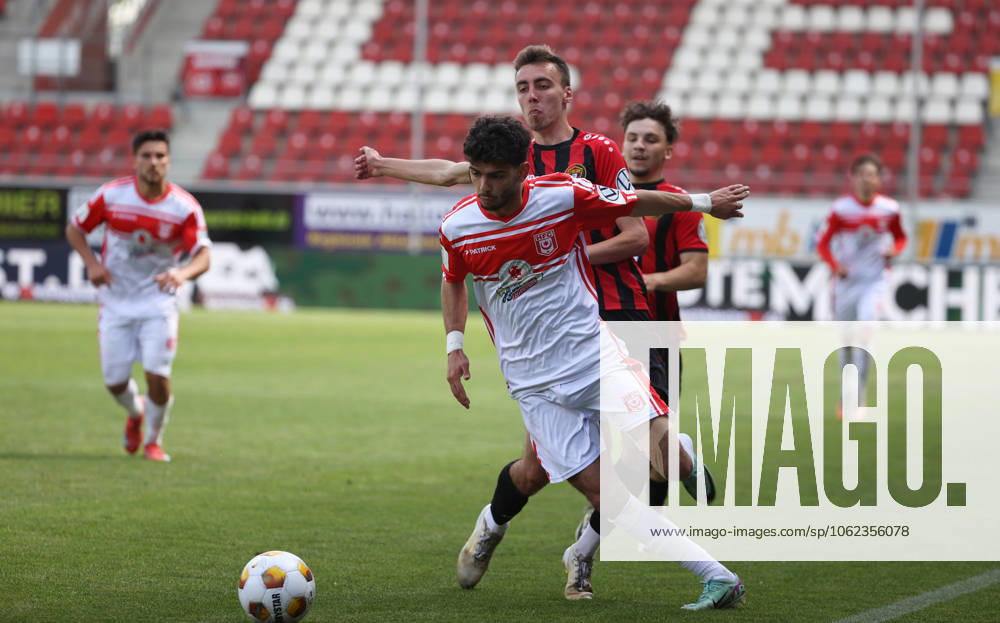 Halle Saale Sachsen Anhalt Leuna Chemie Stadion Fußball Hallescher FC Halle HFC Regionalliga Nordost 4. Liga Männer Saison 2024 2025 Landespokal FSA Finale Pokalfinale 2025 Hallescher FC - 1. FC Lok Stendal Serhat Polat 77 ( Hallescher FC) , Felix Kaschlaw (FC Lok Stendal)