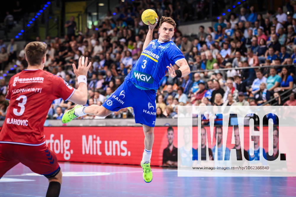 Max Haefner (TVB Stuttgart, 03) GER, TVB Stuttgart - SG BBM Bietigheim, Handball, Bundesliga, HBL, 26. Spieltag, Spielzeit 2024 2025, 24.05.2025, Stuttgart (Porsche Arena) GER, TVB Stuttgart - SG BBM Bietigheim, Handball, Bundesliga, HBL, 26. Spieltag, Spielzeit 2024 2025, 24.05.2025, Stuttgart (Porsche Arena) Stuttgart