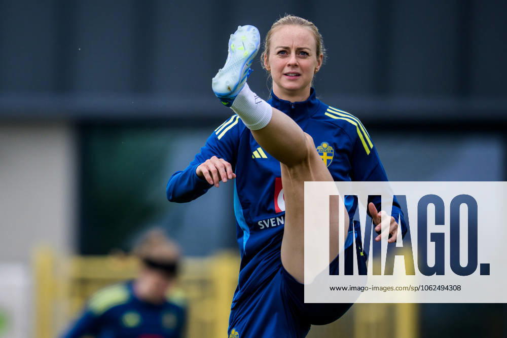 Amanda Ilestedt of the Swedish womens national football team during a training session on May 27, 2025 in Fidenza. Photo: Ludvig Thunman BILDBYRAN kod LT LT0702 fotboll football soccer fotball sverige sweden dam bbeng