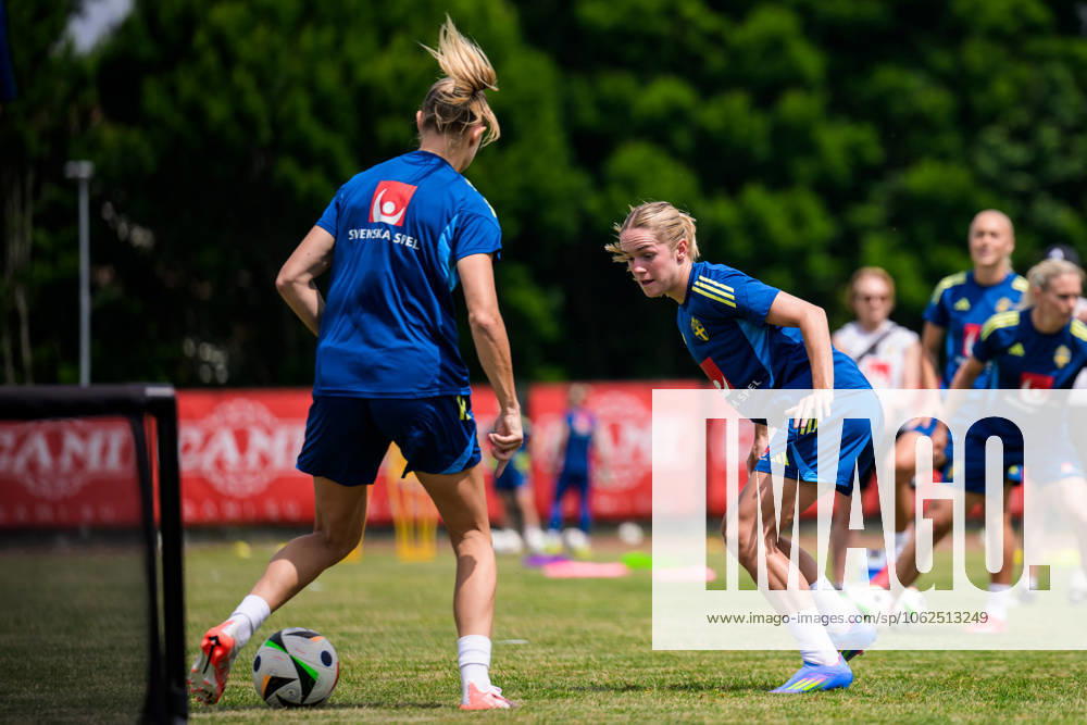 Hanna Lundkvist of the Swedish womens national football team during a training session on May 28, 2025 in Fidenza. Photo: Ludvig Thunman BILDBYRAN kod LT LT0703 fotboll football soccer fotball träning practice training sverige sweden dam bbeng