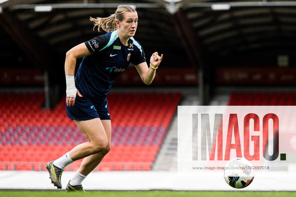 Elisabeth Terland of the Norwegian women s national football team during a training session on June 2, 2025 in Sion. Photo: Marius Simensen BILDBYRAN COP 238 bbeng dam football fotball fotboll norge norway practice soccer training trening träning uefa women s nations league