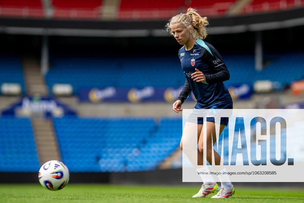 Justine Kielland of the Norwegian women s national football team during a training session on June 23, 2025 in Oslo. Photo: Vegard Grott BILDBYRAN kod VG VG0769 bbeng fotboll football soccer fotball norge norway women dam träning practice training trening pre-camp precamp