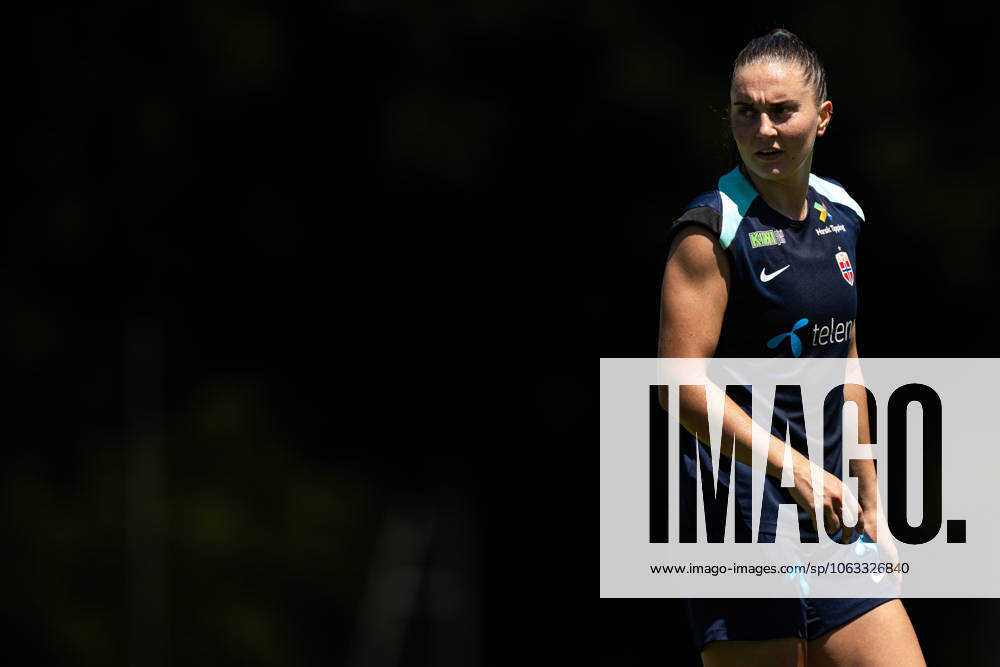 Vilde Boe Risa of the Norwegian women s national football team during a training session ahead of the UEFA Women s Euro 2025 on June 29, 2025 in Neuchatel. Photo: Vegard Grott BILDBYRAN kod VG VG0774 bbeng fotboll football soccer fotball fotbolls-em fotball em europamästerskap em uefa womens euro em 2025 träning practice training trening norge norway dam day -3