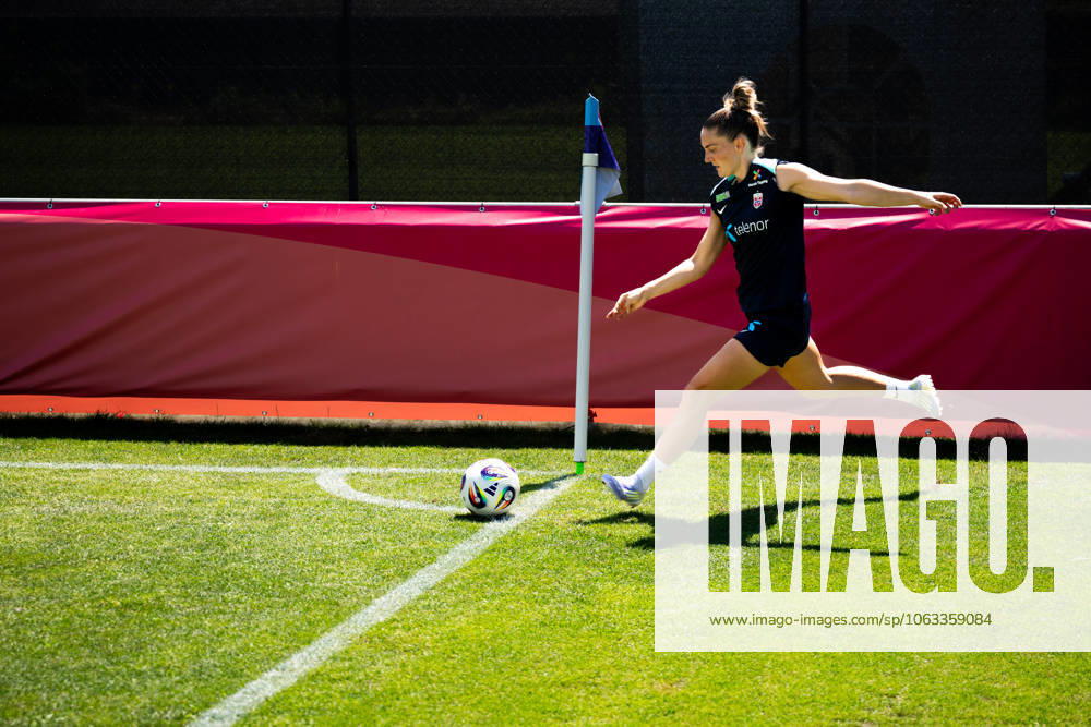 Vilde Boe Risa of the Norwegian women s national football team during a training session ahead of the UEFA Women s Euro 2025 on June 30, 2025 in Neuchatel. Photo: Vegard Grott BILDBYRAN kod VG VG0775 bbeng fotboll football soccer fotball fotbolls-em fotball em europamästerskap em uefa womens euro em 2025 träning practice training trening norge norway dam day -2