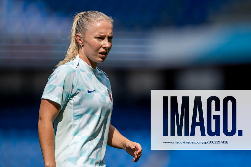 Thea Bjelde of the Norwegian women s national football team during a training session ahead of the UEFA Women s Euro 2025 on July 1, 2025 in Basel. Photo: Vegard Grott BILDBYRAN kod VG VG0777 bbeng fotboll football soccer fotball fotbolls-em fotball em europamästerskap em uefa womens euro em 2025 träning practice training trening norge norway dam day -1