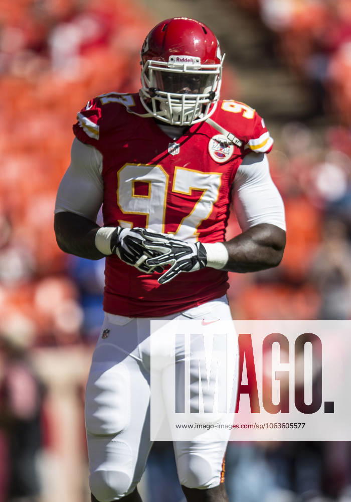 Sept. 29, 2013 - Kansas City, Missouri, United States of America - September 29, 2103: Kansas City Chiefs defensive end Allen Bailey (97) during the NFL, American Football Herren, USA game between the New York Giants and the Kansas City Chiefs at Arrowhead Stadium in Kansas City, MO. The Chiefs defeated the Giants 31-7.
