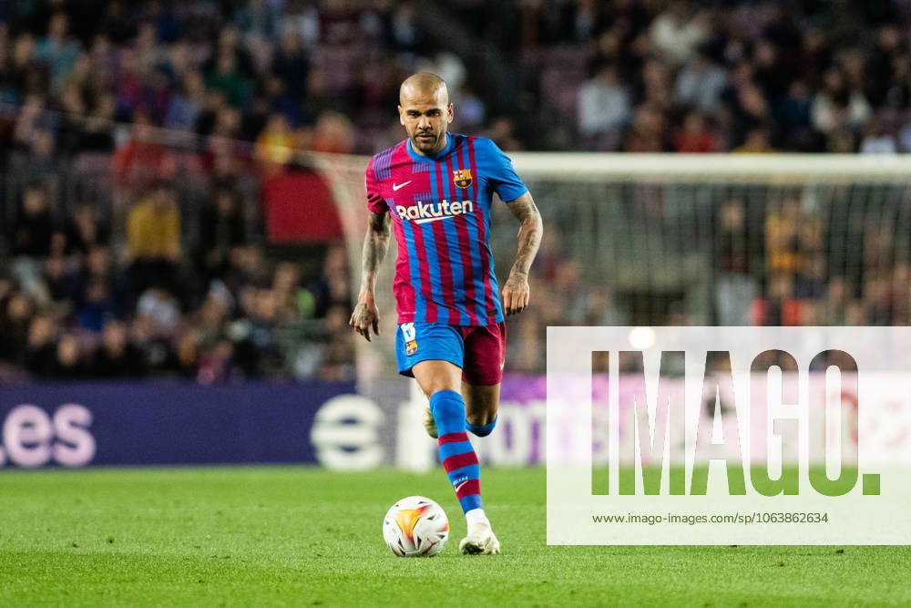 Dani Alves of FC Barcelona, Barca in action during La Liga match , football match played between FC Barcelona and RCD Mallorca at Camp Nou stadium on May 1, 2022, in Barcelona, Spain.