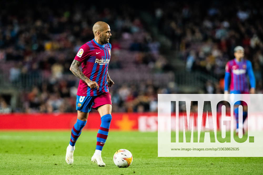 Dani Alves of FC Barcelona, Barca in action during La Liga match , football match played between FC Barcelona and RCD Mallorca at Camp Nou stadium on May 1, 2022, in Barcelona, Spain.