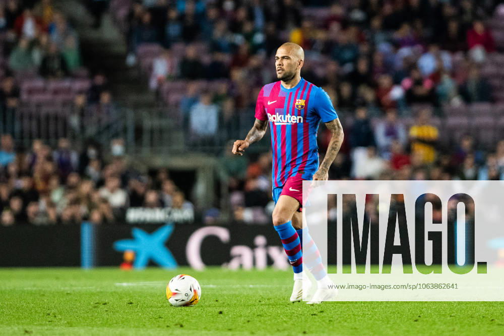 Dani Alves of FC Barcelona, Barca in action during La Liga match , football match played between FC Barcelona and RCD Mallorca at Camp Nou stadium on May 1, 2022, in Barcelona, Spain.