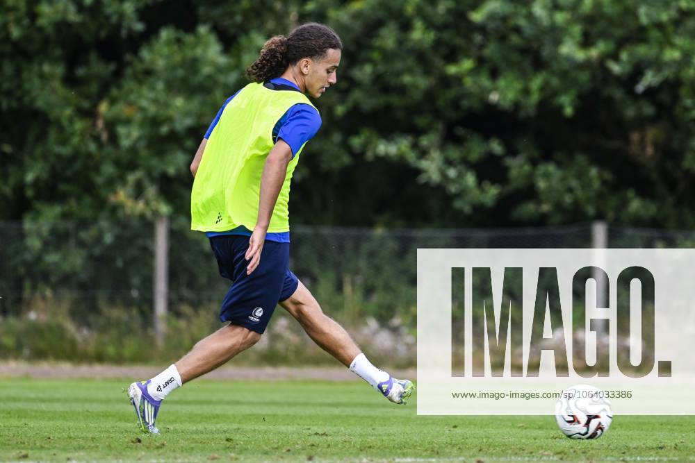 Gent s Mohamed El Adfaoui pictured in action during a training session of Belgian soccer team KAA Gent, during their summer camp in Horst, the Netherlands on Thursday 10 July 2025. The team is preparing for the upcoming 2025-2026 first division season. TOM GOYVAERTS TomxGoyvaerts x128857039x