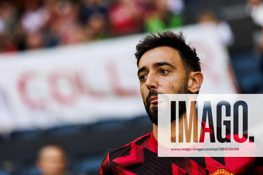 Bruno Fernandes of Manchester United, ManU ahead of the friendly football match between Manchester United and Leeds United on July 19, 2025 in Stockholm. Photo: Tobias Sterner BILDBYRAN COP 254 TS0371 fotboll football soccer fotball träningsmatch friendly match manchester united leeds united bbeng