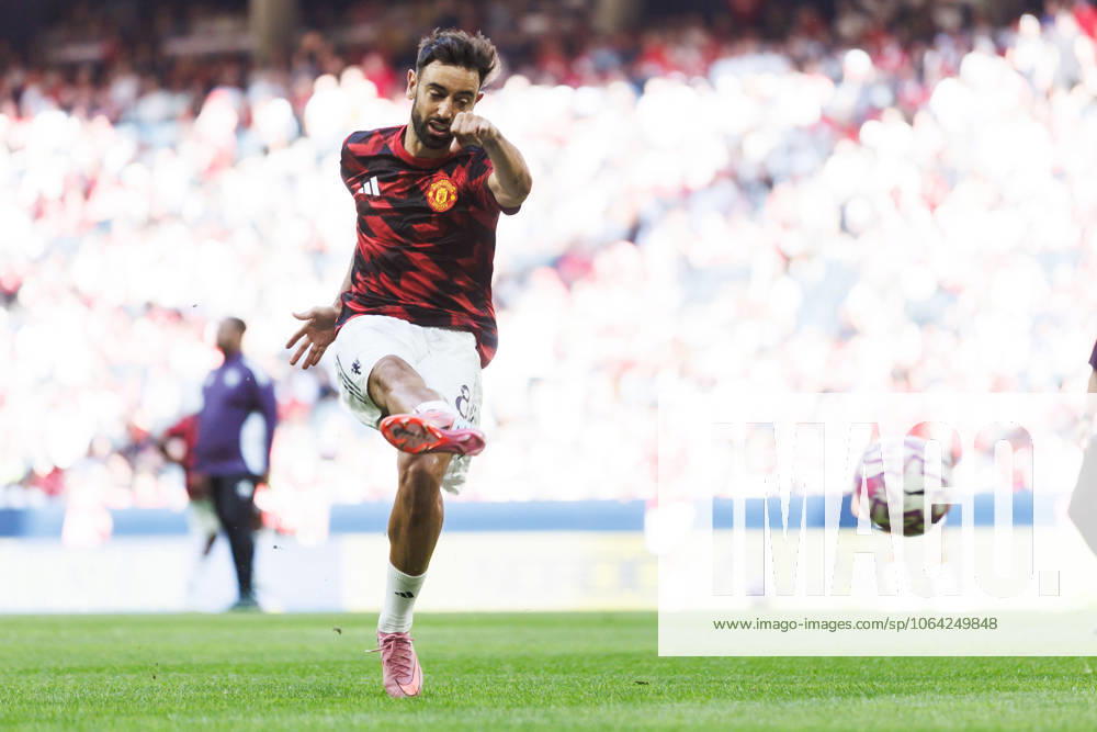 Bruno Fernandes of Manchester United, ManU ahead of the friendly football match between Manchester United and Leeds United on July 19, 2025 in Stockholm. Photo: Tobias Sterner BILDBYRAN COP 254 TS0371 fotboll football soccer fotball träningsmatch friendly match manchester united leeds united bbeng