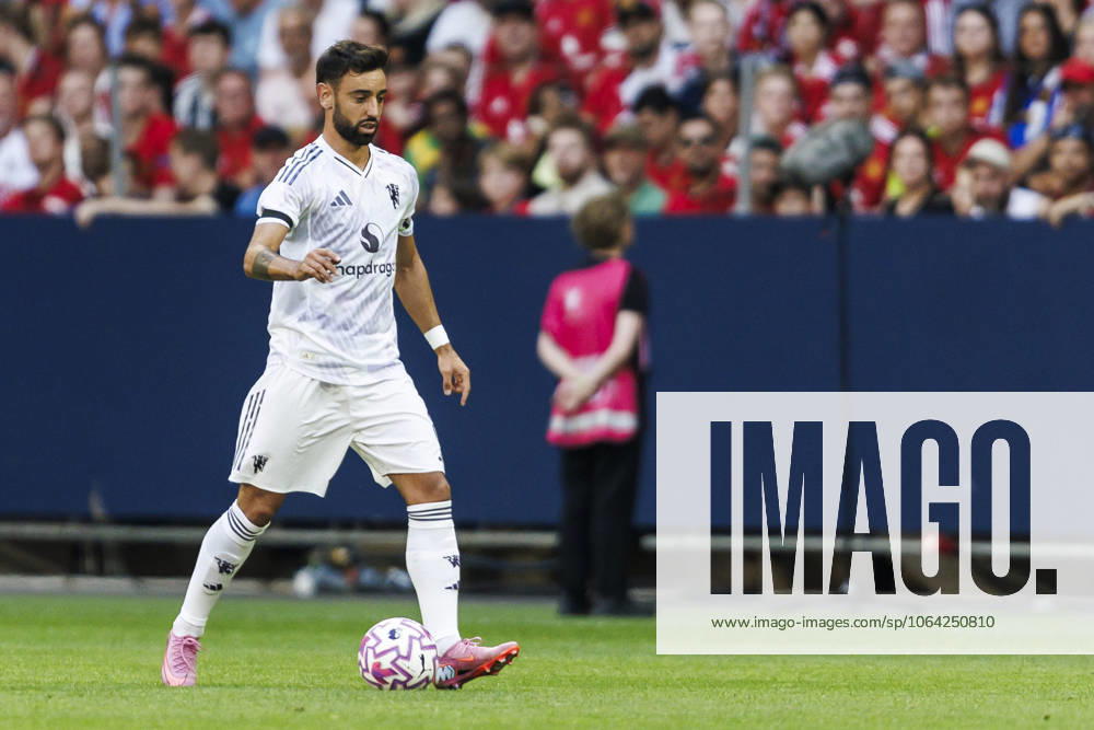 Bruno Fernandes of Manchester United, ManU during the friendly football match between Manchester United and Leeds United on July 19, 2025 in Stockholm. Photo: Tobias Sterner BILDBYRAN COP 254 TS0371 fotboll, football, soccer, fotball,träningsmatch, friendly matc