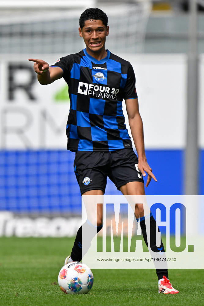Paderborn, Home Deluxe Arena, 02.08.25, GER, Herren, 2.Bundesliga, Saison 2025-2026, SC Paderborn 07 - KSV Holstein Kiel Bild: Santiago CASTANEDA (Paderborn) DFL regulations prohibit any use of photographs as image sequences and or quasi-video. NRW Deutschland