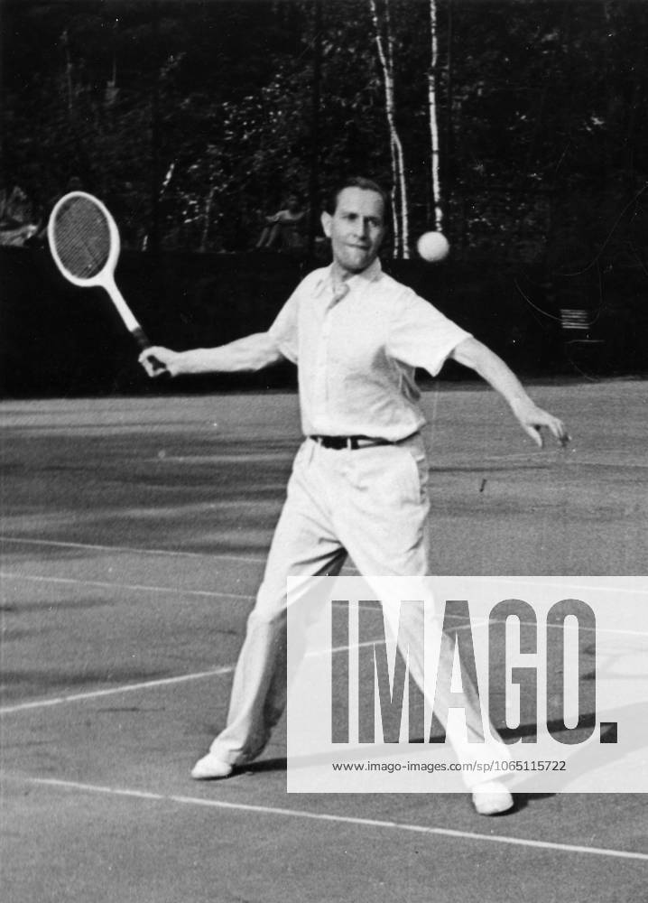 Tennis U.B.z. Gottfried von Cramm (Deutschland) 1949 !ACHTUNG AUFNAHMEDATUM GESCHÄTZT!
