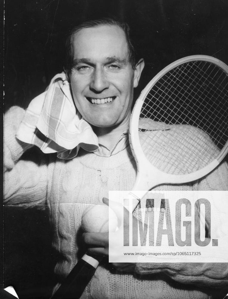 Tennis U.B.z. Gottfried von Cramm (Deutschland), Portrait 1949 !ACHTUNG AUFNAHMEDATUM GESCHÄTZT!